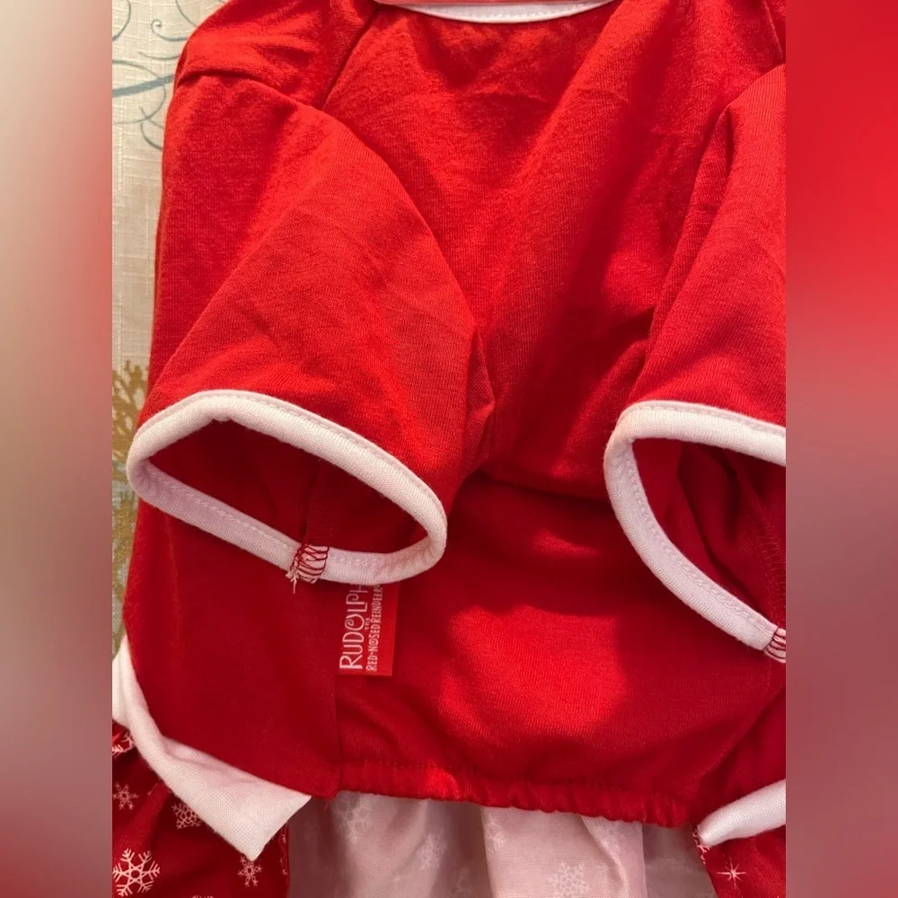 NWT Rudolph The Red Nosed Reindeer Dog Christmas Dress Costume In‎ Size Med,